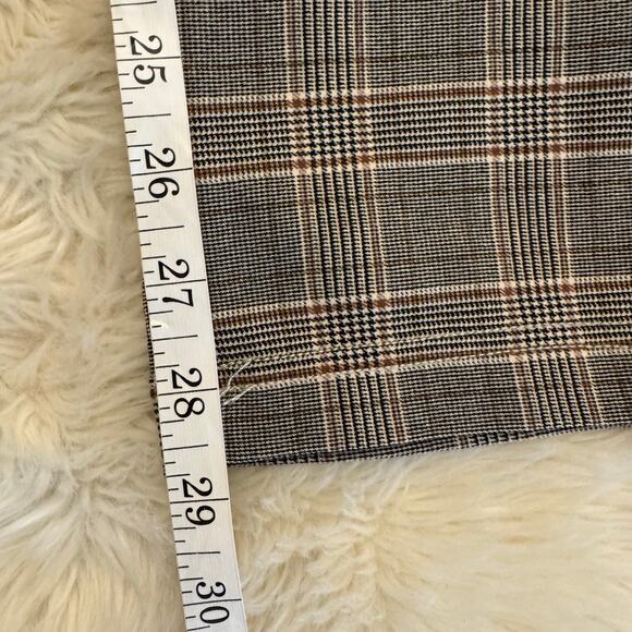 DKNY Plaid Straight Leg Ankle Pull On Pants 10 - Picture 8 of 11